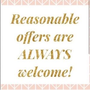 Reasonable offers are welcome